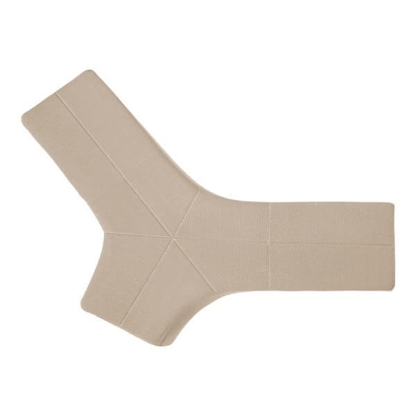 Beige elastic bandage, designed for joint support and compression.