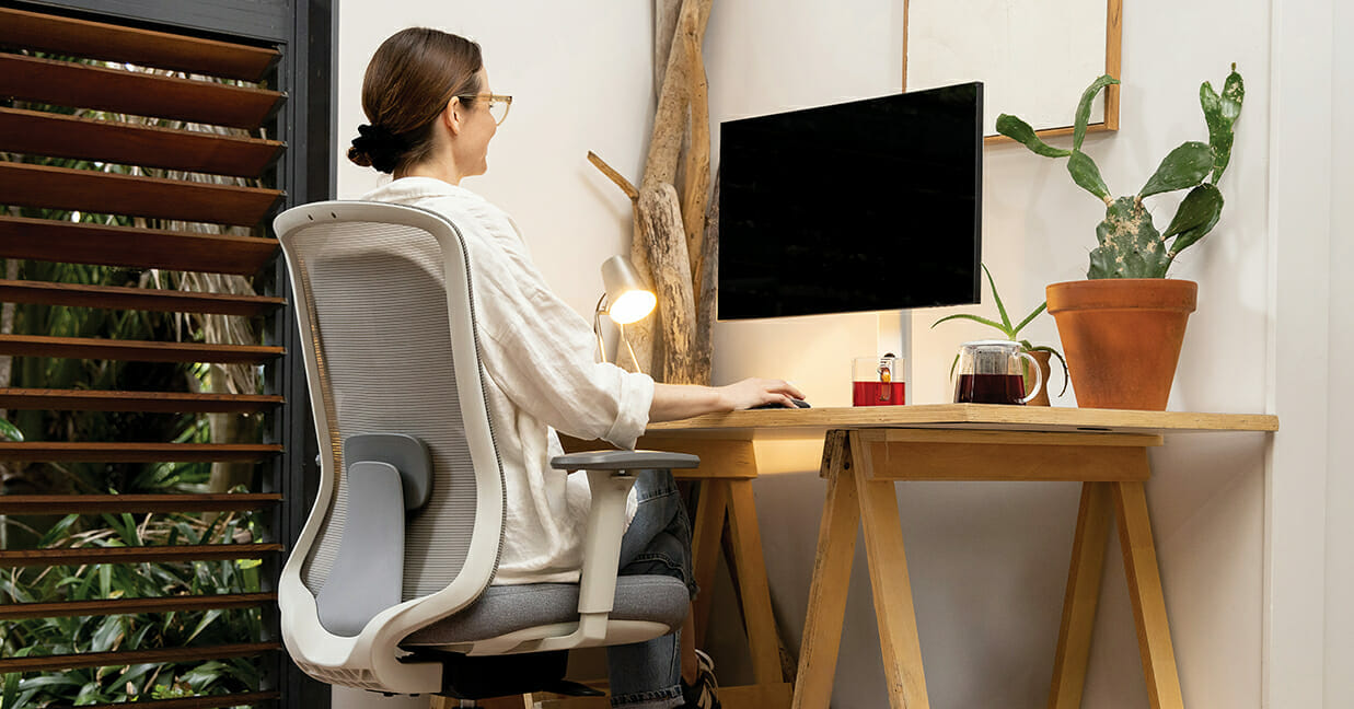 buro elan ergonomic chair in work from home office