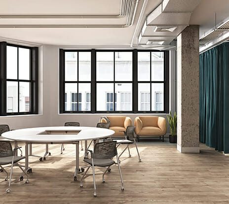 konfurb flx chairs around table konfurb flx chairs around table