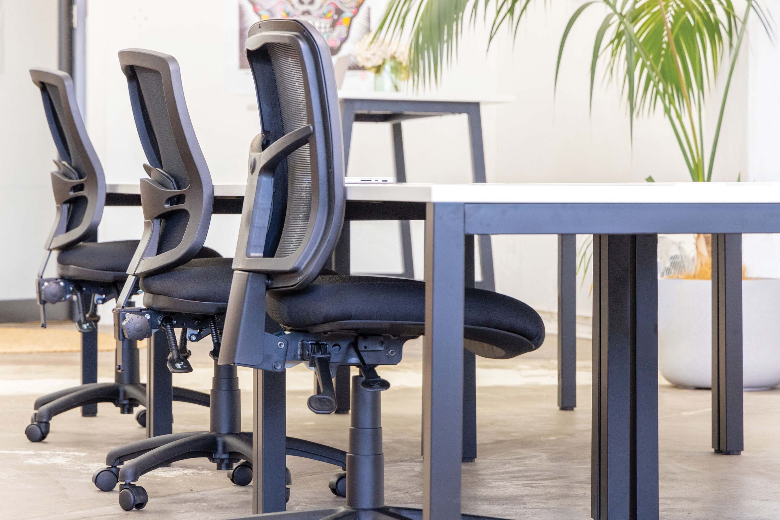 konfurb gem ottomans on blue rug