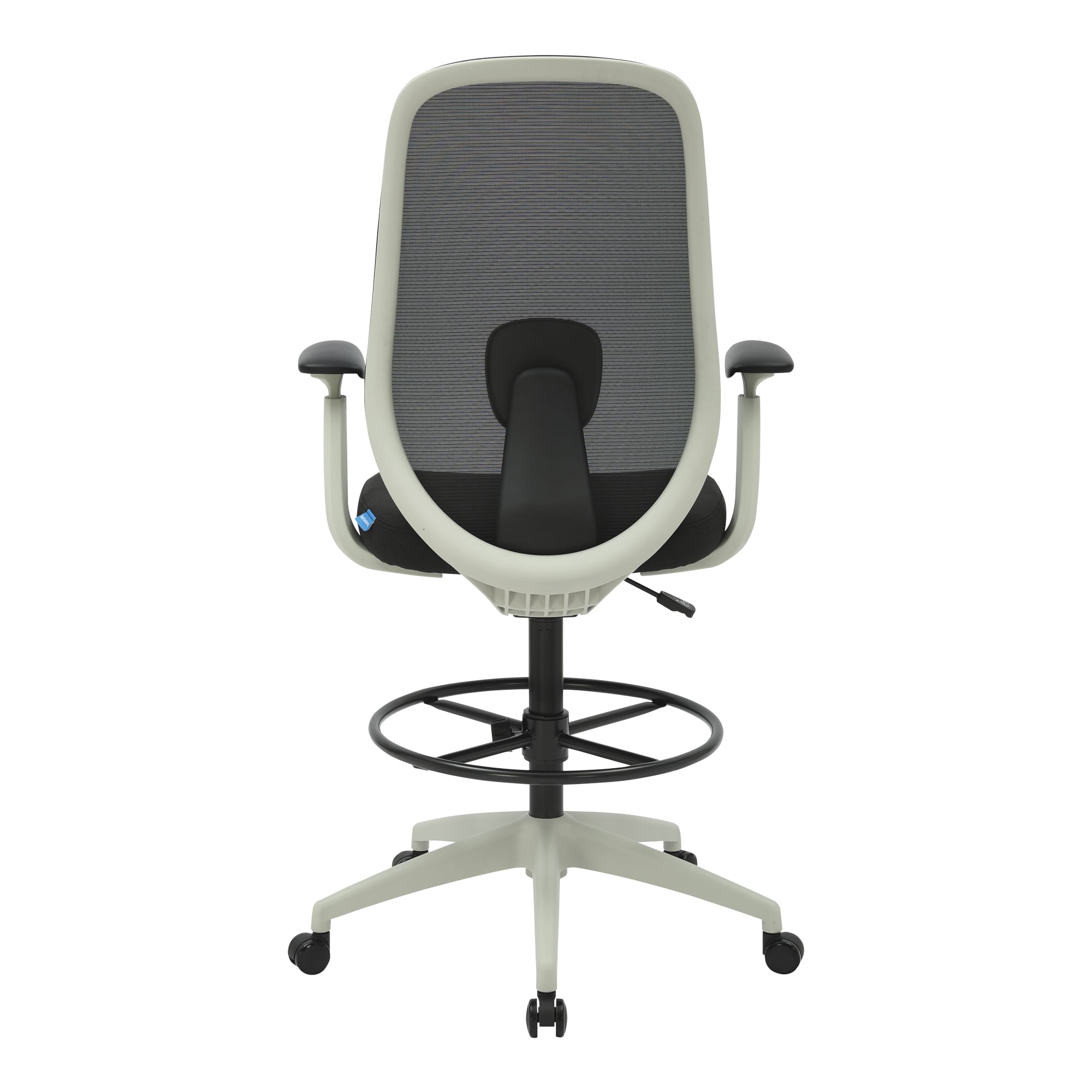 Buro Force Drafting chair with Arms in Black Back clearcut image