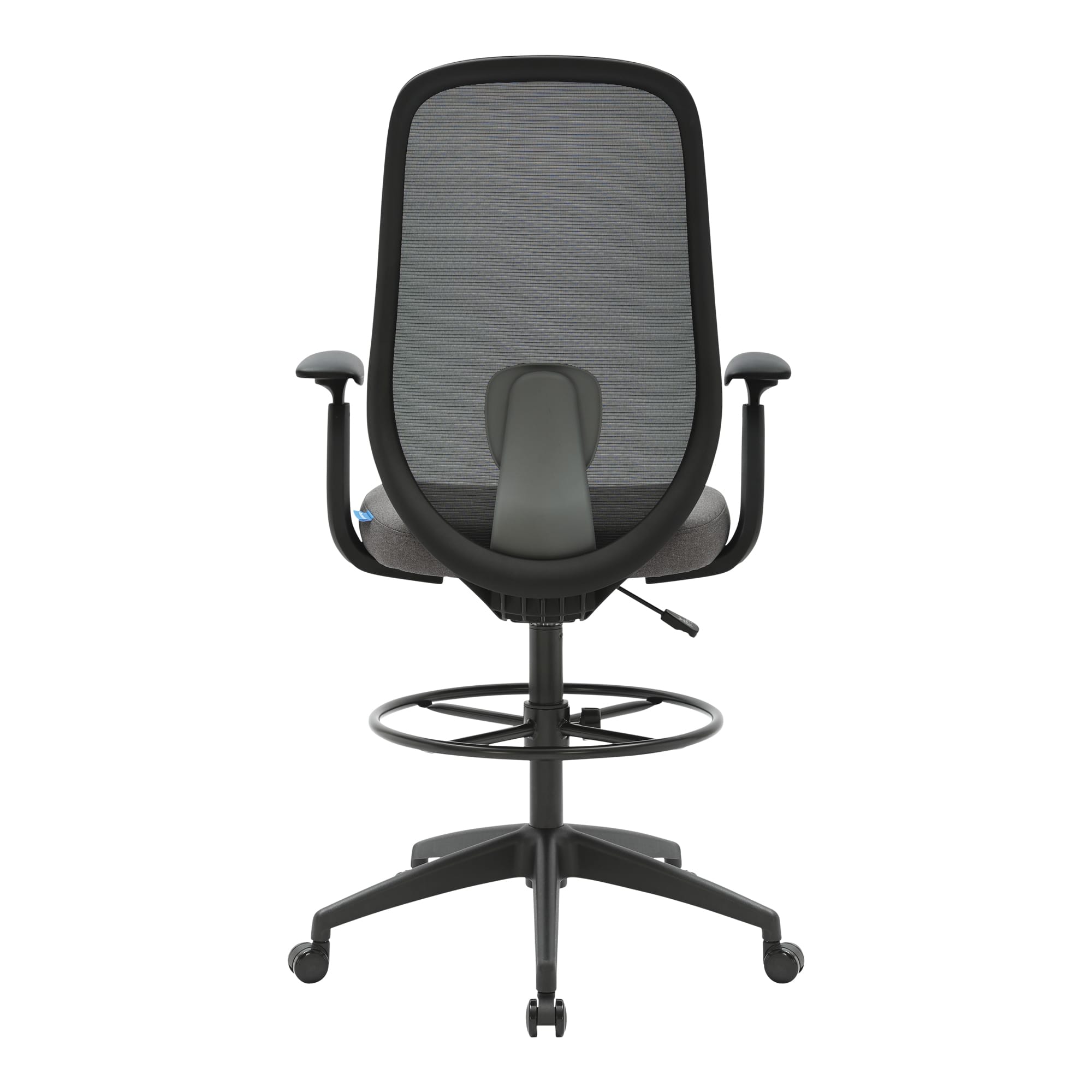 Buro Force Drafting chair with Arms in Black Back clearcut image