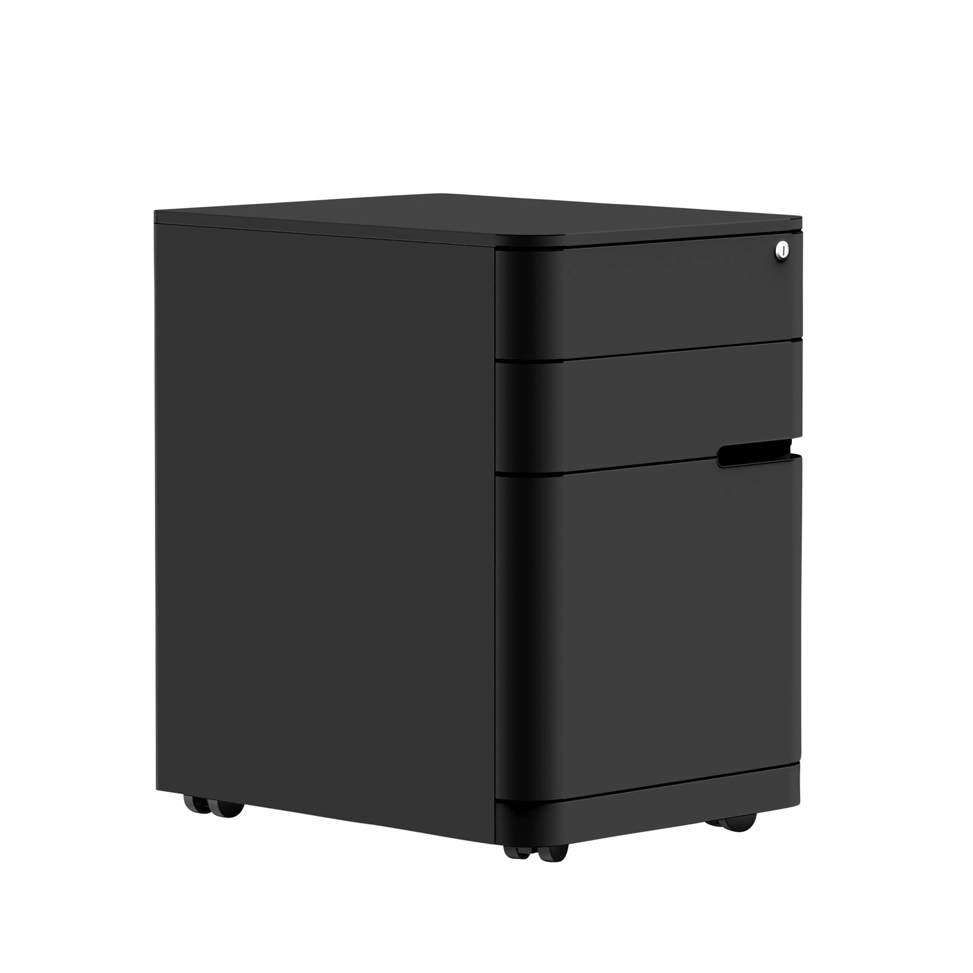 Mobile Pedestal Black front angle