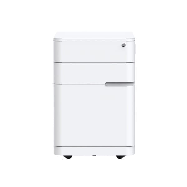Mobile Pedestal White front