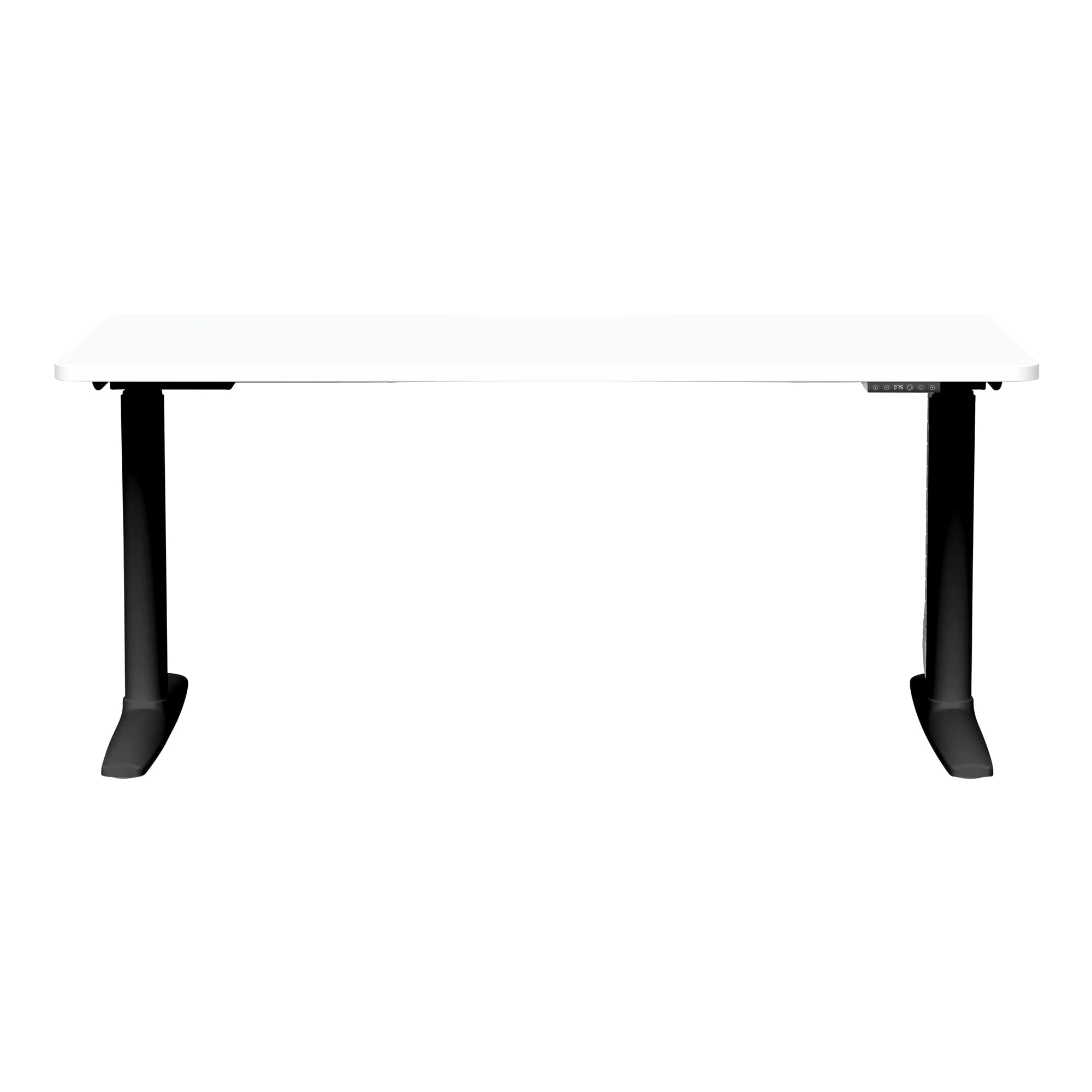 Buro Syntra Single Height Adjustable Desk Black frame Front