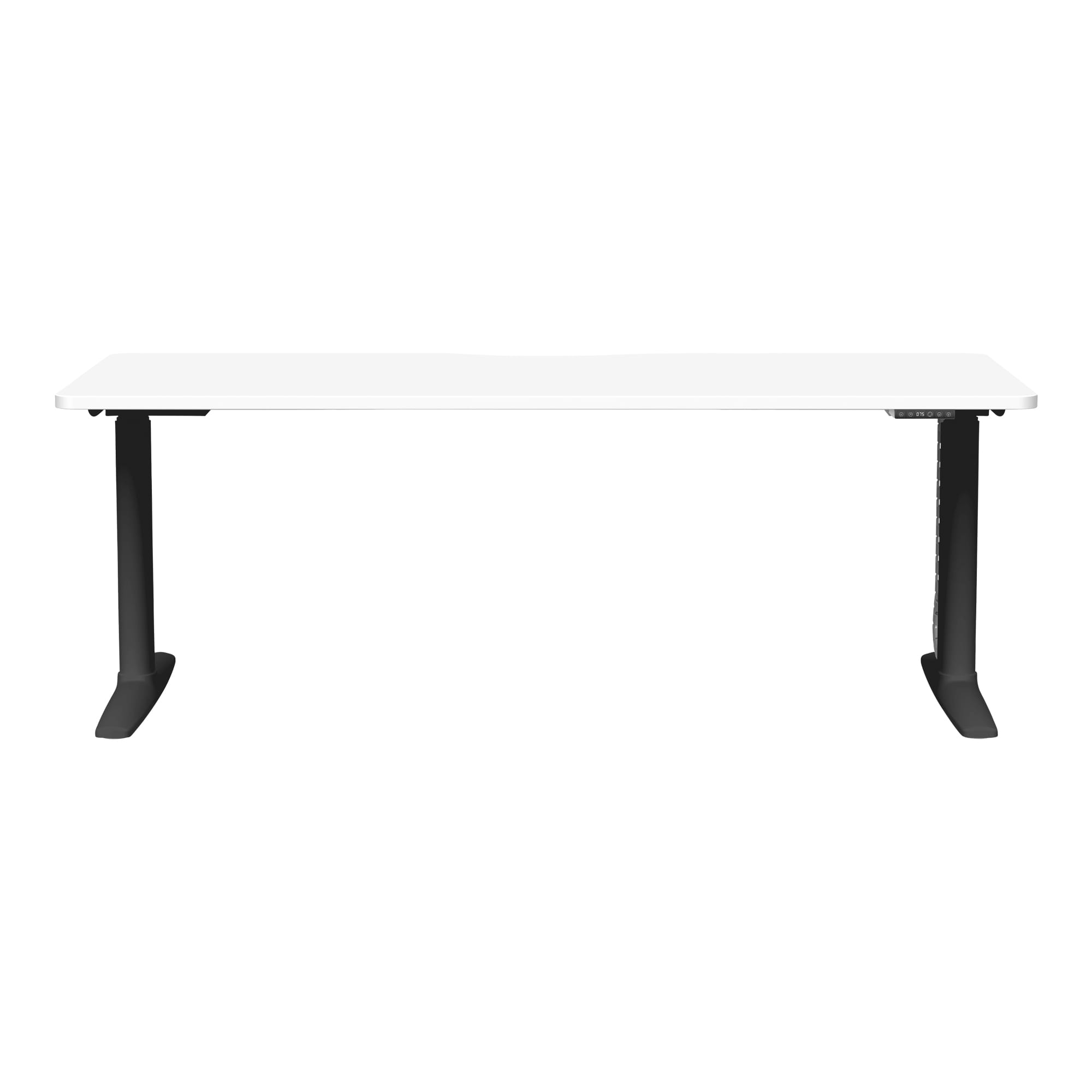 Buro Syntra Single Height Adjustable Desk Black frame Front