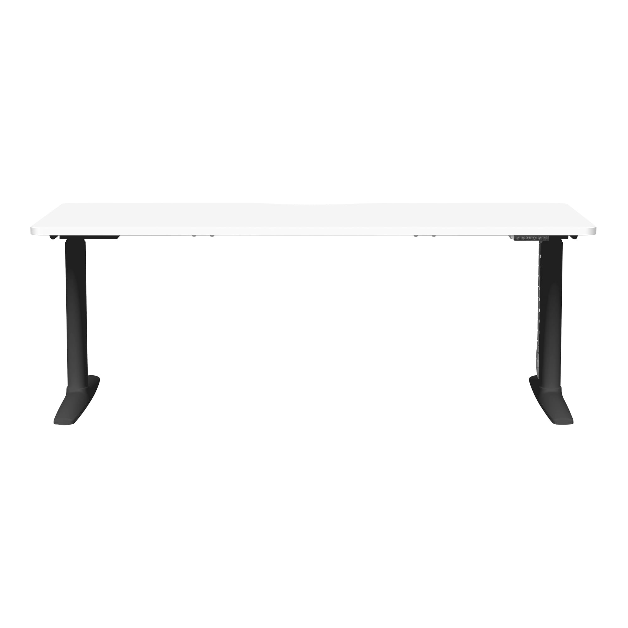 Buro Syntra Single Height Adjustable Desk Black frame Front