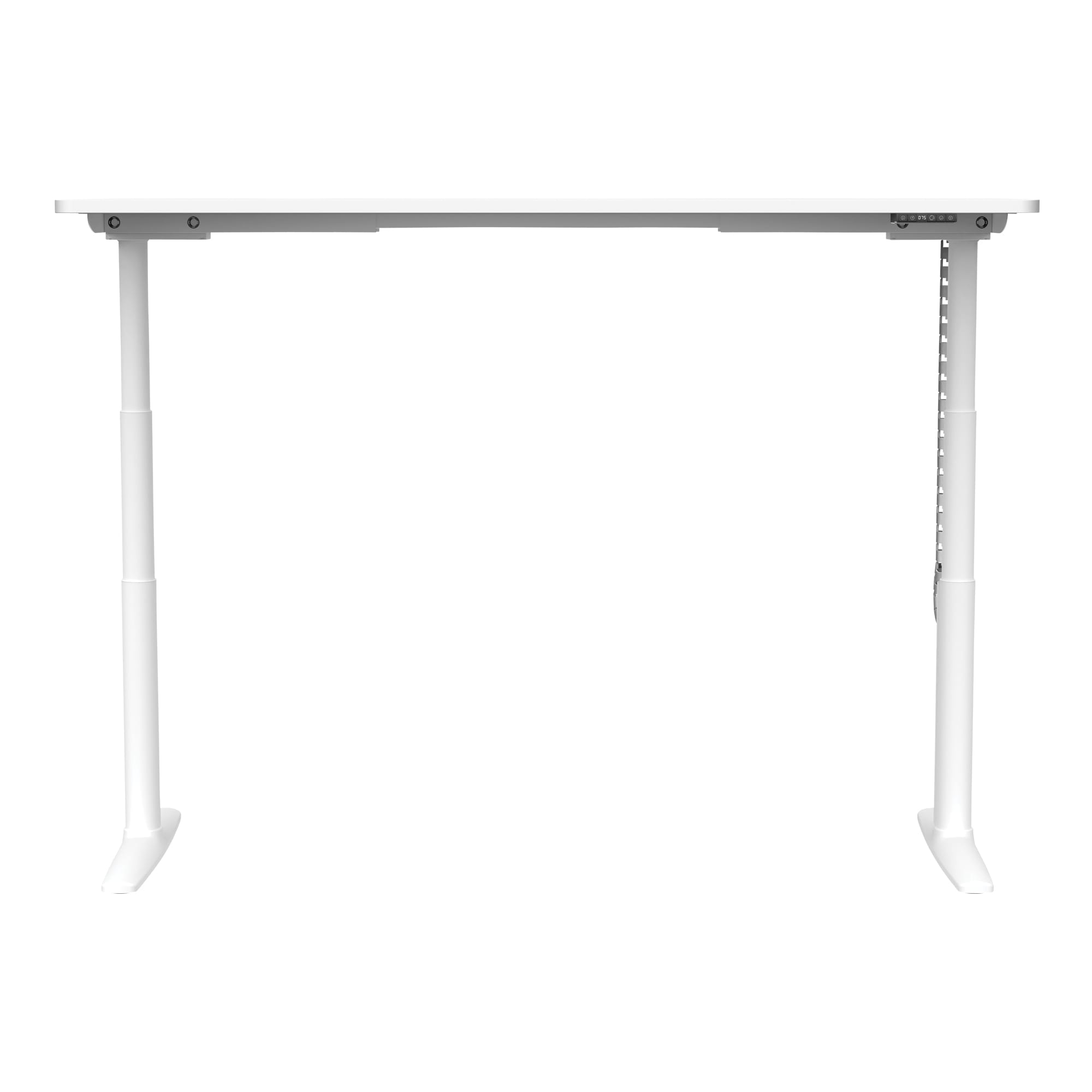 Buro Syntra Single Height Adjustable Desk White frame Front