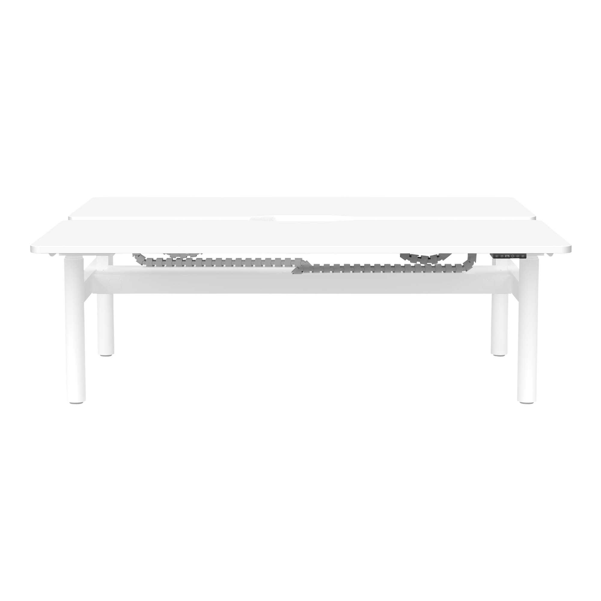 Buro Syntra Back to Back Height Adjustable Desk white front