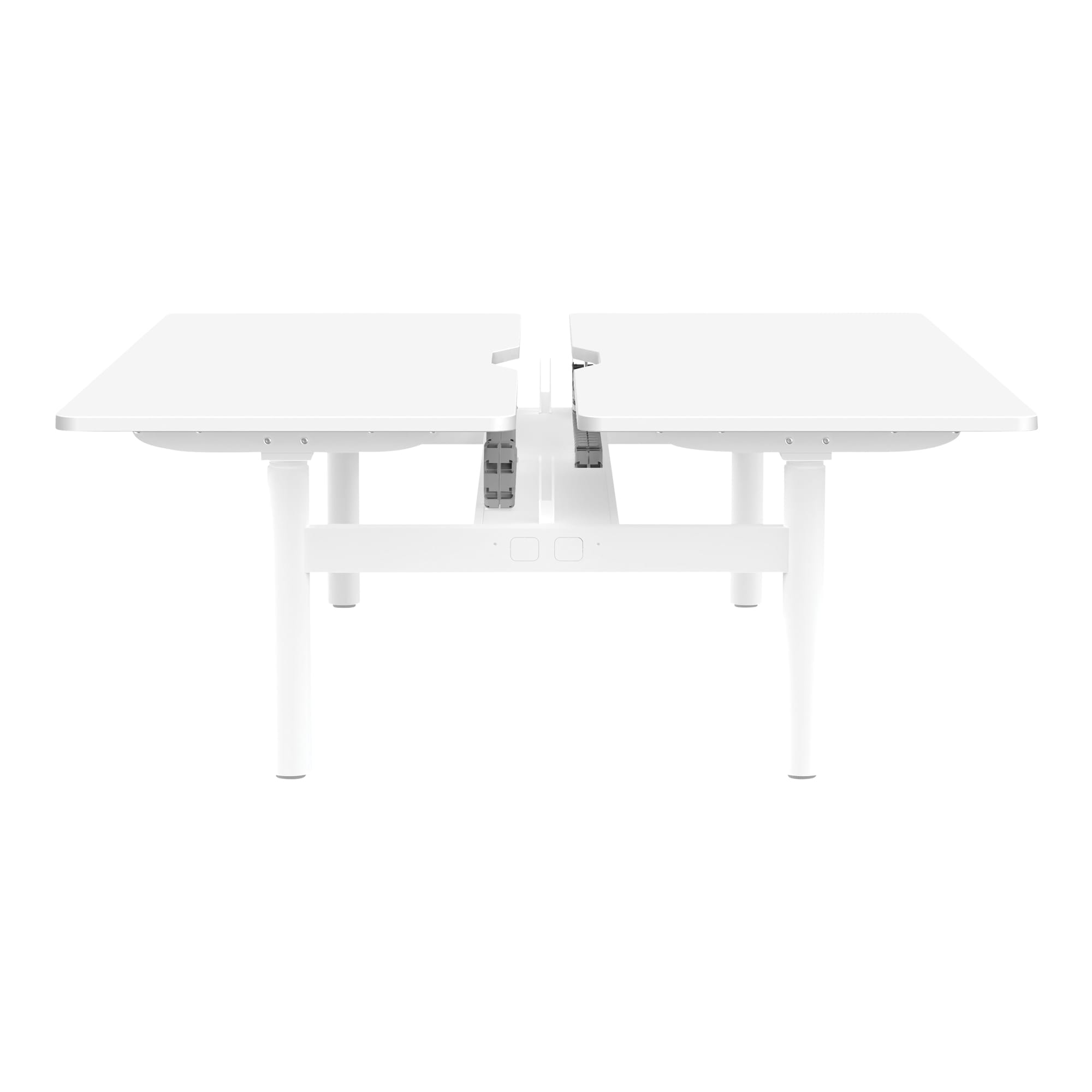 Buro Syntra Back to Back Height Adjustable Desk white side