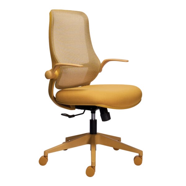Mondo Zest yellow Mesh back chair