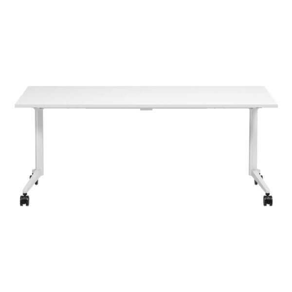 Flip Training Table with castors 1800x750 Front White