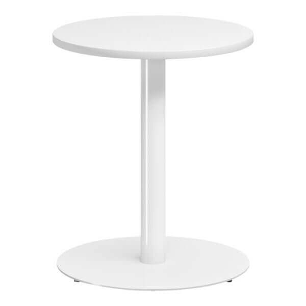 round meeting table 600mm DIA white