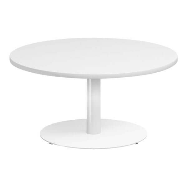round side table 900mm DIA white