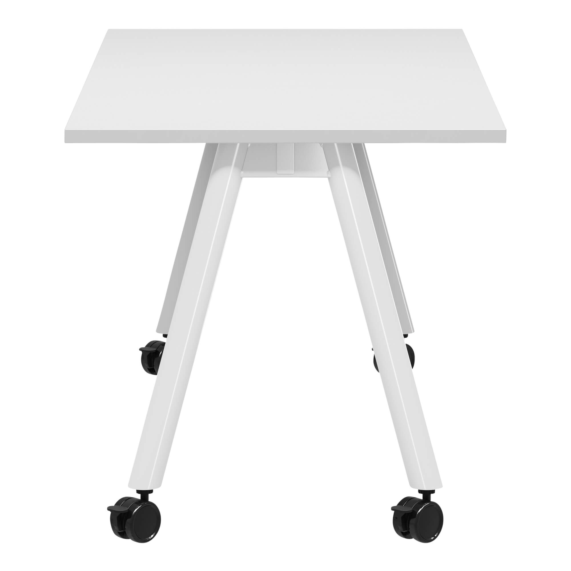 A Frame Training Table with castors 1500x750 side White