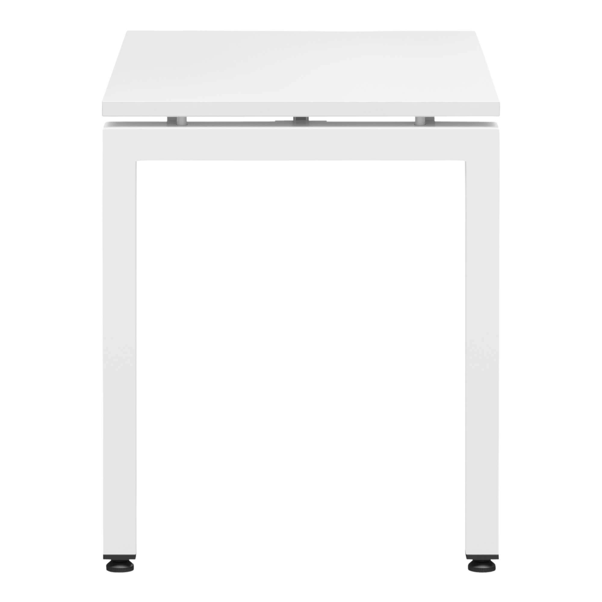 U Frame Square Leg Desk 900x600 Return back White