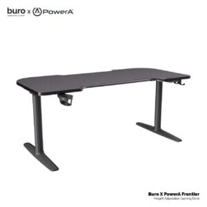 Buro Frontier Gaming Height Adjustable Desk Black